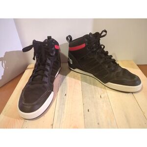 Adidas NEO Raleigh Sneaker Men's Size 13 Red Black Mid Lace-Up Shoes